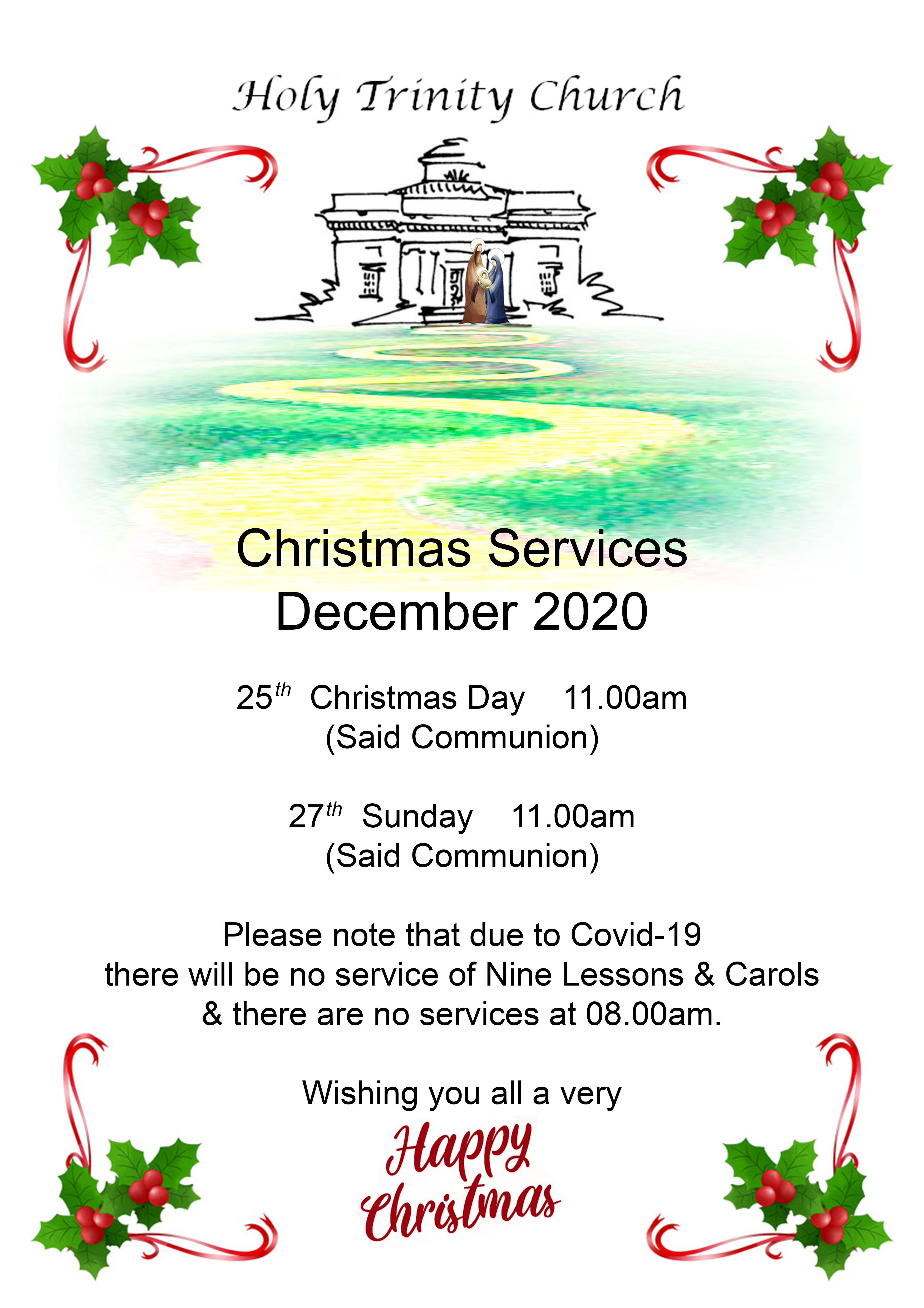 Christmas services 2020